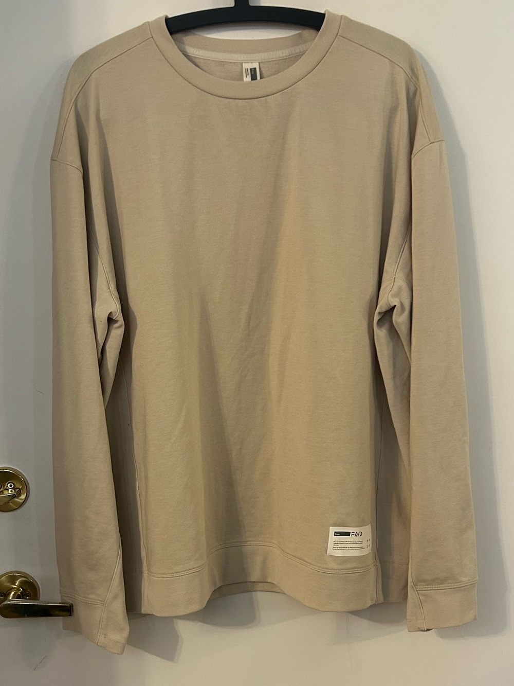 Free FWD Women’s Beige Crewneck Sweatshirt Long Sleeve Pullover Size XL